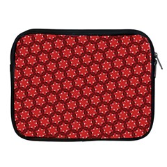 Red Passion Floral Pattern Apple Ipad 2/3/4 Zipper Cases by DanaeStudio