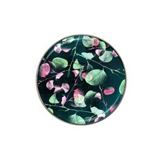 Modern Green And Pink Leaves Hat Clip Ball Marker (10 Pack) by DanaeStudio