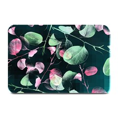 Modern Green And Pink Leaves Plate Mats by DanaeStudio