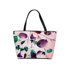 Spiral Eucalyptus Leaves Shoulder Handbags by DanaeStudio