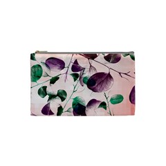 Spiral Eucalyptus Leaves Cosmetic Bag (small)  by DanaeStudio