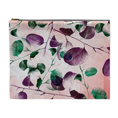 Spiral Eucalyptus Leaves Cosmetic Bag (xl) by DanaeStudio