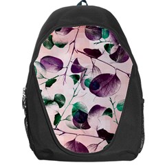 Spiral Eucalyptus Leaves Backpack Bag by DanaeStudio