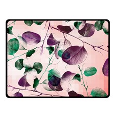 Spiral Eucalyptus Leaves Double Sided Fleece Blanket (small)  by DanaeStudio