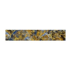 Antique Anciently Gold Blue Vintage Design Flano Scarf (mini)