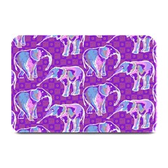 Cute Violet Elephants Pattern Plate Mats by DanaeStudio