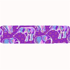 Cute Violet Elephants Pattern Large Bar Mats