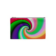 Colorful Spiral Dragon Scales   Cosmetic Bag (small)  by designworld65