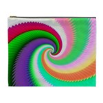 Colorful Spiral Dragon Scales   Cosmetic Bag (XL) Front