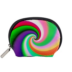 Colorful Spiral Dragon Scales   Accessory Pouches (small)  by designworld65