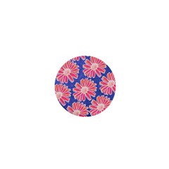 Pink Daisy Pattern 1  Mini Buttons by DanaeStudio