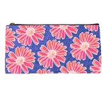 Pink Daisy Pattern Pencil Cases Front