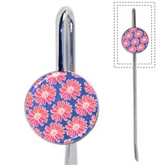 Pink Daisy Pattern Book Mark by DanaeStudio