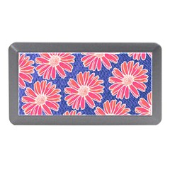 Pink Daisy Pattern Memory Card Reader (mini) by DanaeStudio