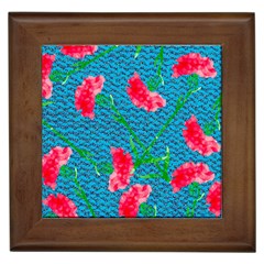 Carnations Framed Tiles