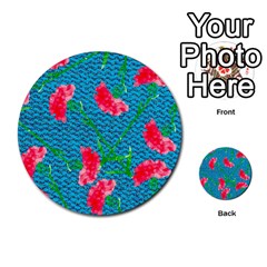 Carnations Multi-purpose Cards (round) 