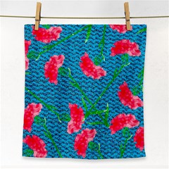 Carnations Face Towel