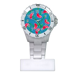 Carnations Plastic Nurses Watch