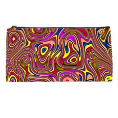 Abstract Shimmering Multicolor Swirly Pencil Cases by designworld65