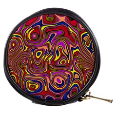 Abstract Shimmering Multicolor Swirly Mini Makeup Bags