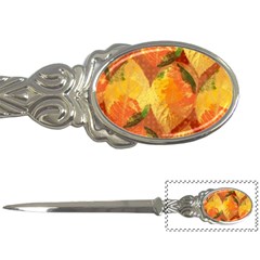 Fall Colors Leaves Pattern Letter Openers by DanaeStudio