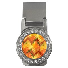 Fall Colors Leaves Pattern Money Clips (cz)  by DanaeStudio