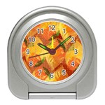 Fall Colors Leaves Pattern Travel Alarm Clocks Front