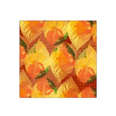 Fall Colors Leaves Pattern Satin Bandana Scarf by DanaeStudio