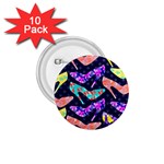 Colorful High Heels Pattern 1.75  Buttons (10 pack) Front