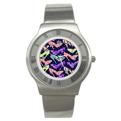 Colorful High Heels Pattern Stainless Steel Watch