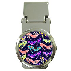 Colorful High Heels Pattern Money Clip Watches