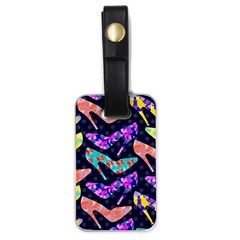 Colorful High Heels Pattern Luggage Tags (one Side)  by DanaeStudio