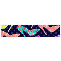 Colorful High Heels Pattern Flano Scarf (Small) 