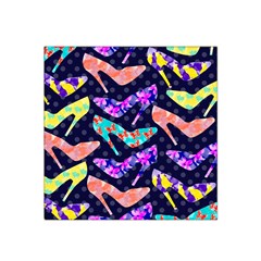 Colorful High Heels Pattern Satin Bandana Scarf