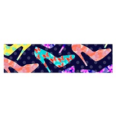 Colorful High Heels Pattern Satin Scarf (Oblong)