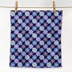 Snowflakes Pattern Face Towel