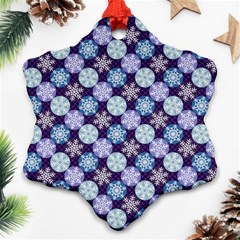 Snowflakes Pattern Ornament (snowflake)  by DanaeStudio