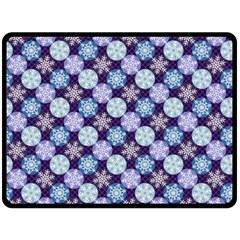 Snowflakes Pattern Double Sided Fleece Blanket (large)  by DanaeStudio