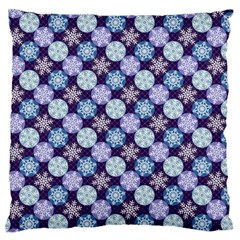 Snowflakes Pattern Standard Flano Cushion Case (one Side) by DanaeStudio