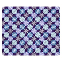 Snowflakes Pattern Double Sided Flano Blanket (small)  by DanaeStudio