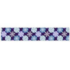 Snowflakes Pattern Flano Scarf (large) 