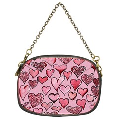 Artistic Valentine Hearts Chain Purses (two Sides)  by BubbSnugg