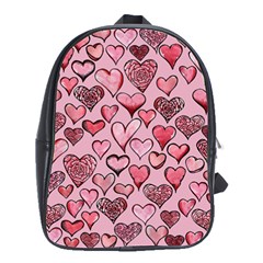 Artistic Valentine Hearts School Bags(large)  by BubbSnugg