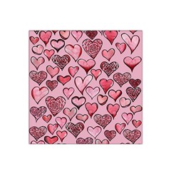 Artistic Valentine Hearts Satin Bandana Scarf by BubbSnugg