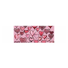 Artistic Valentine Hearts Satin Scarf (oblong) by BubbSnugg