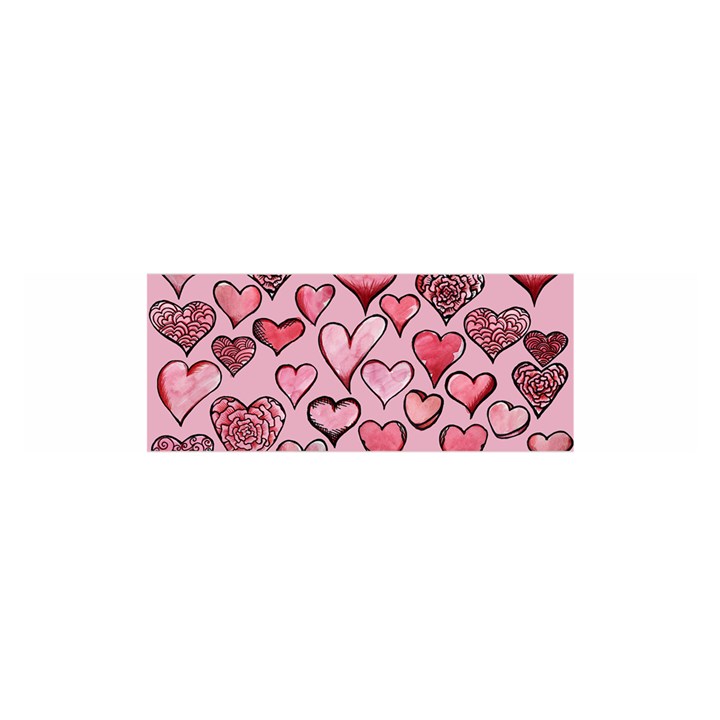 Artistic Valentine Hearts Satin Scarf (Oblong)