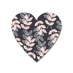 Winter Beautiful Foliage  Heart Magnet by DanaeStudio