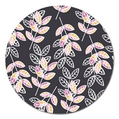 Winter Beautiful Foliage  Magnet 5  (round) by DanaeStudio