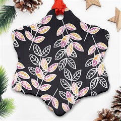 Winter Beautiful Foliage  Ornament (snowflake) 