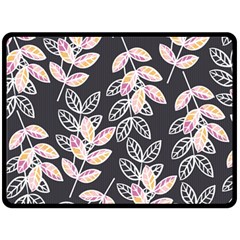 Winter Beautiful Foliage  Double Sided Fleece Blanket (large) 